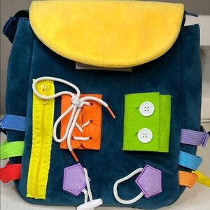 White Dolphins,toy Colorful Kids Activity Backpack